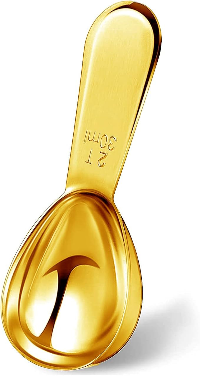 Short Handle Coffee Scoop 2 Tbsp Gold Measuring Scoops for Ground Coffee Mini Tea Scoop Metal 2 T... | Amazon (US)