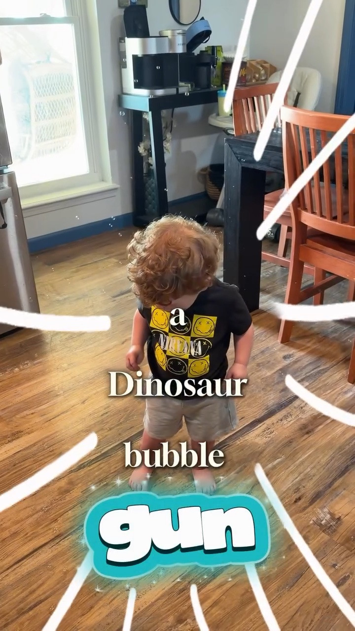 Dale is officially obsessed with this bubble gun… even if it did scare him the first time he figured out how to use it. 😂🫧 Definitely one of our favorite toddler finds!

#LTKdayinmylife #LTKmomlife #LTKKids