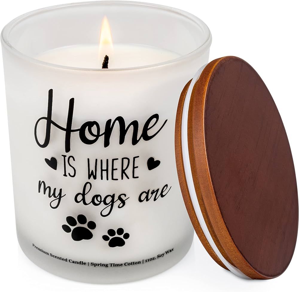 Dog Mom Gifts for Women - Dog Lovers Gifts for Women, Cute Scented Pet Dog Jar Candle, Christmas ... | Amazon (US)