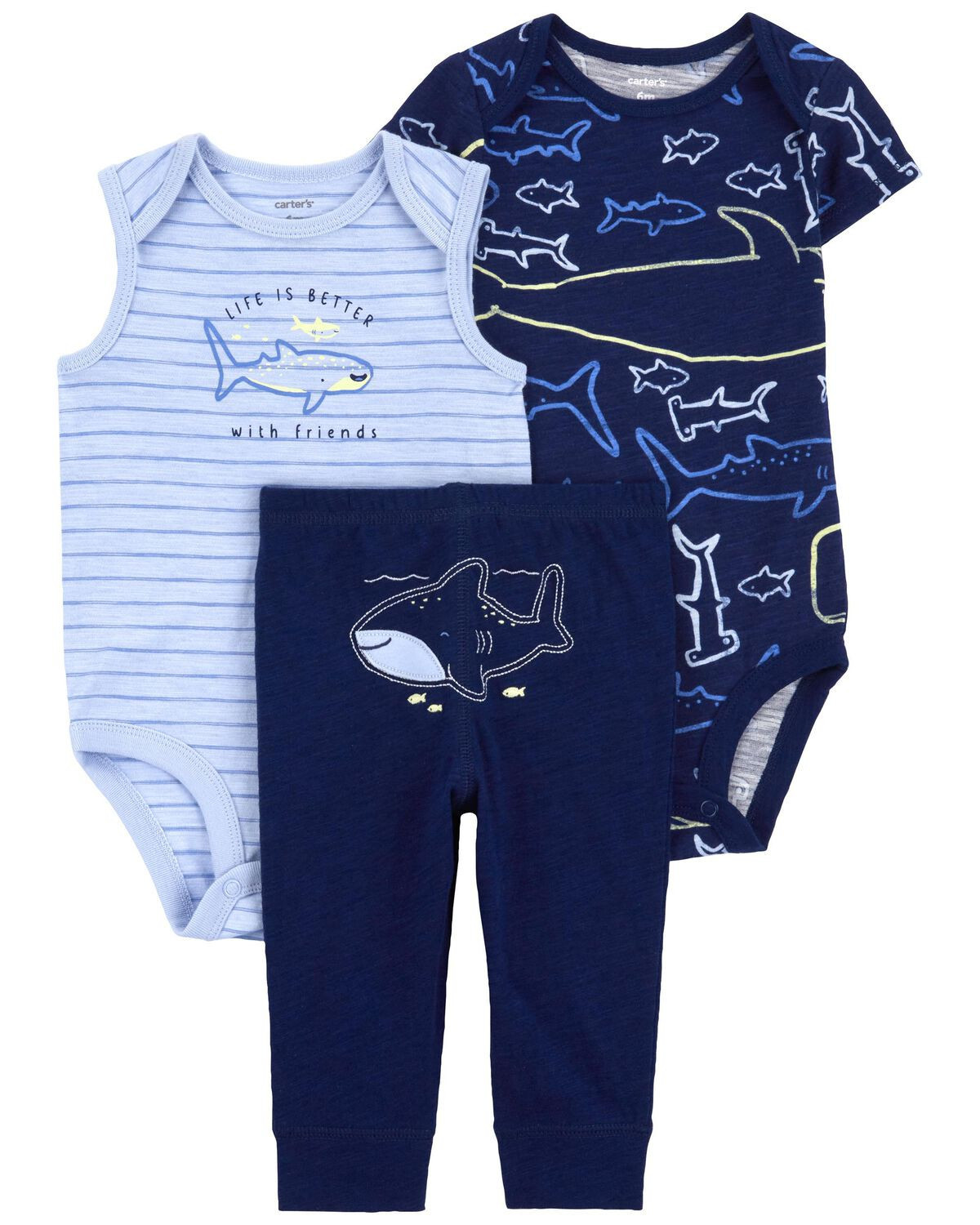 Blue Baby 3-Piece Whale Little Character Set | carters.com | Carter's