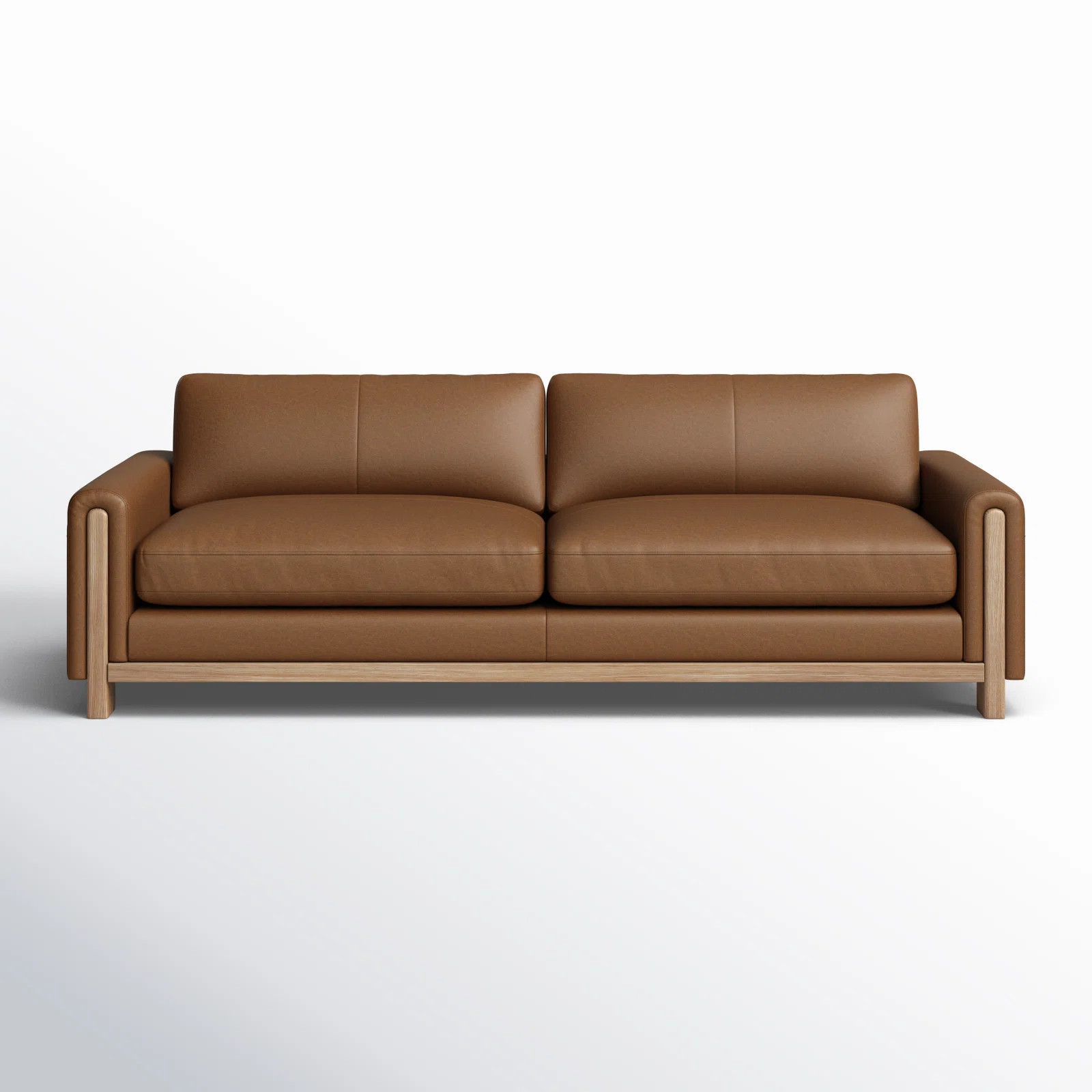 Adika 98.8'' Genuine Leather Upholstered Sofa | Wayfair North America