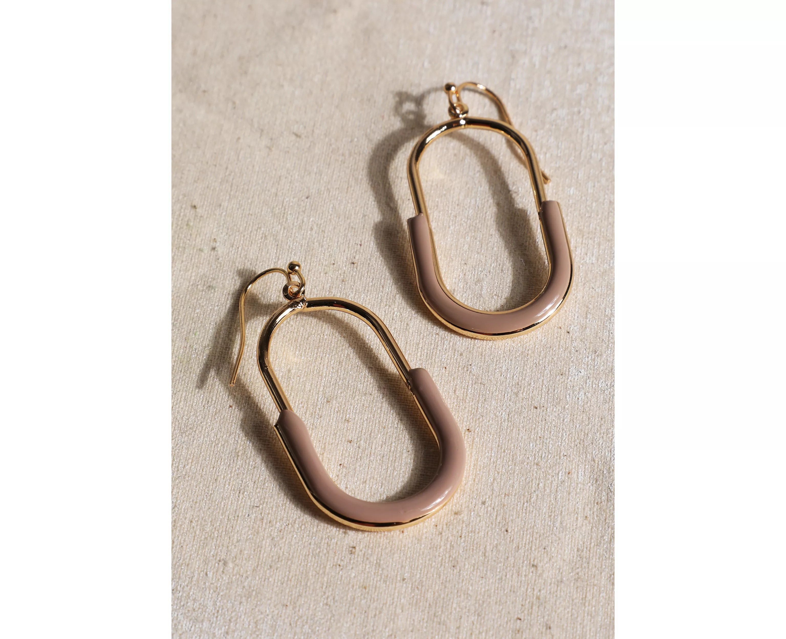 Gold Neutral Oval Drop Earrings | maurices | Maurices