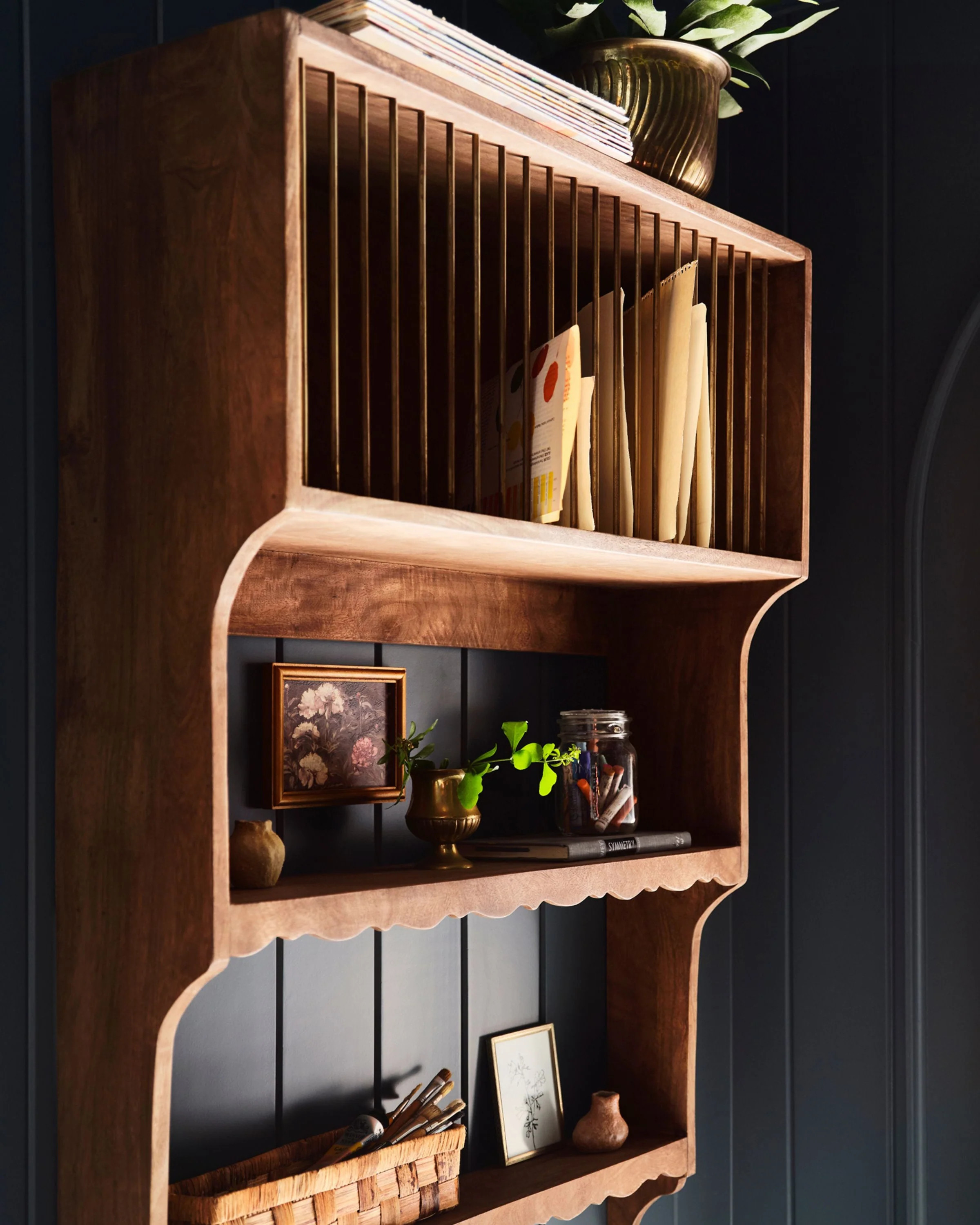 Quinn Wooden Dish Cabinet | Magnolia