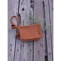 Zippered Leather Clutch, Soft Wrist Bag Leather Phone | Etsy (US)