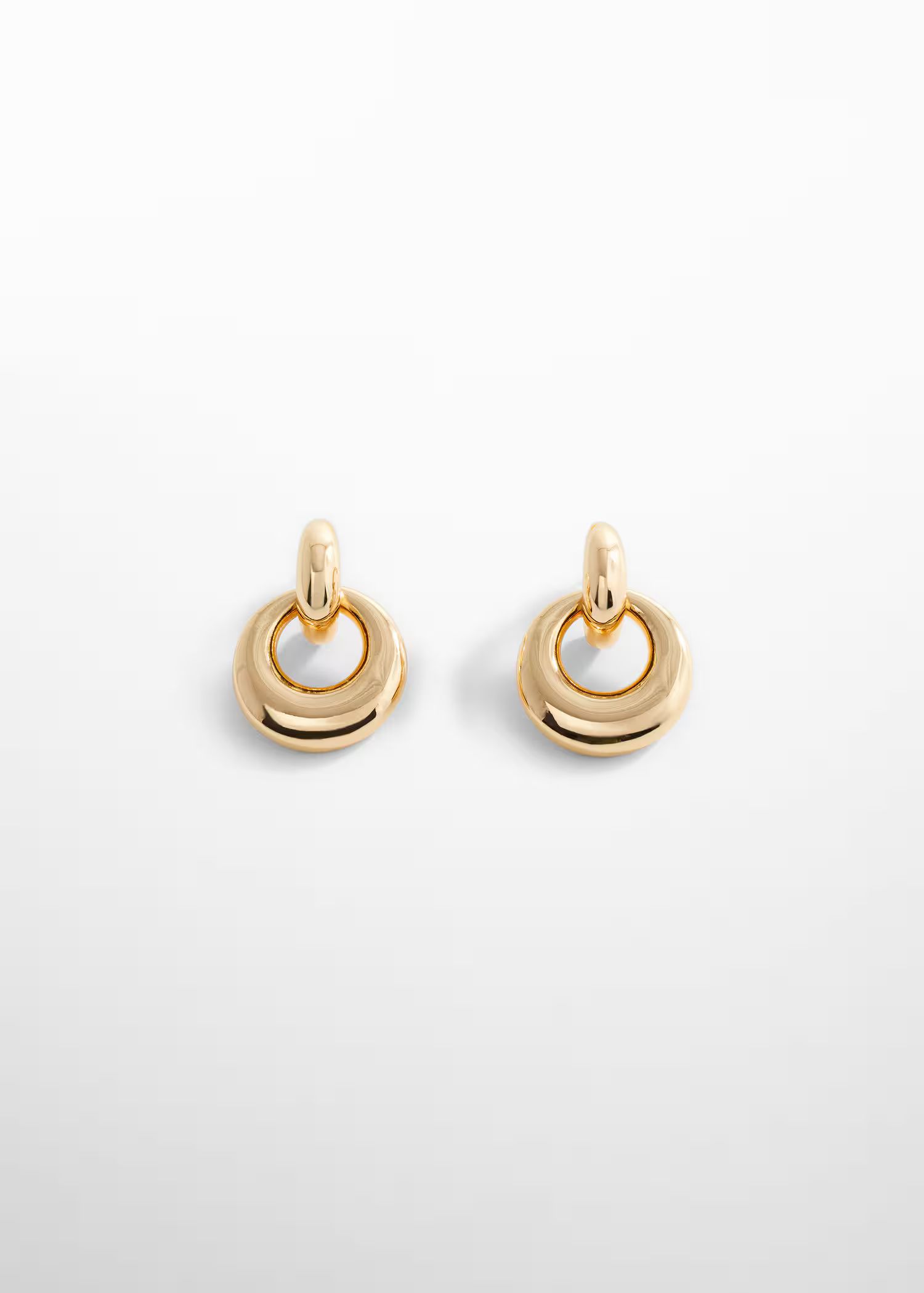 Hoop pendant earrings -  Women | Mango USA | MANGO (US)