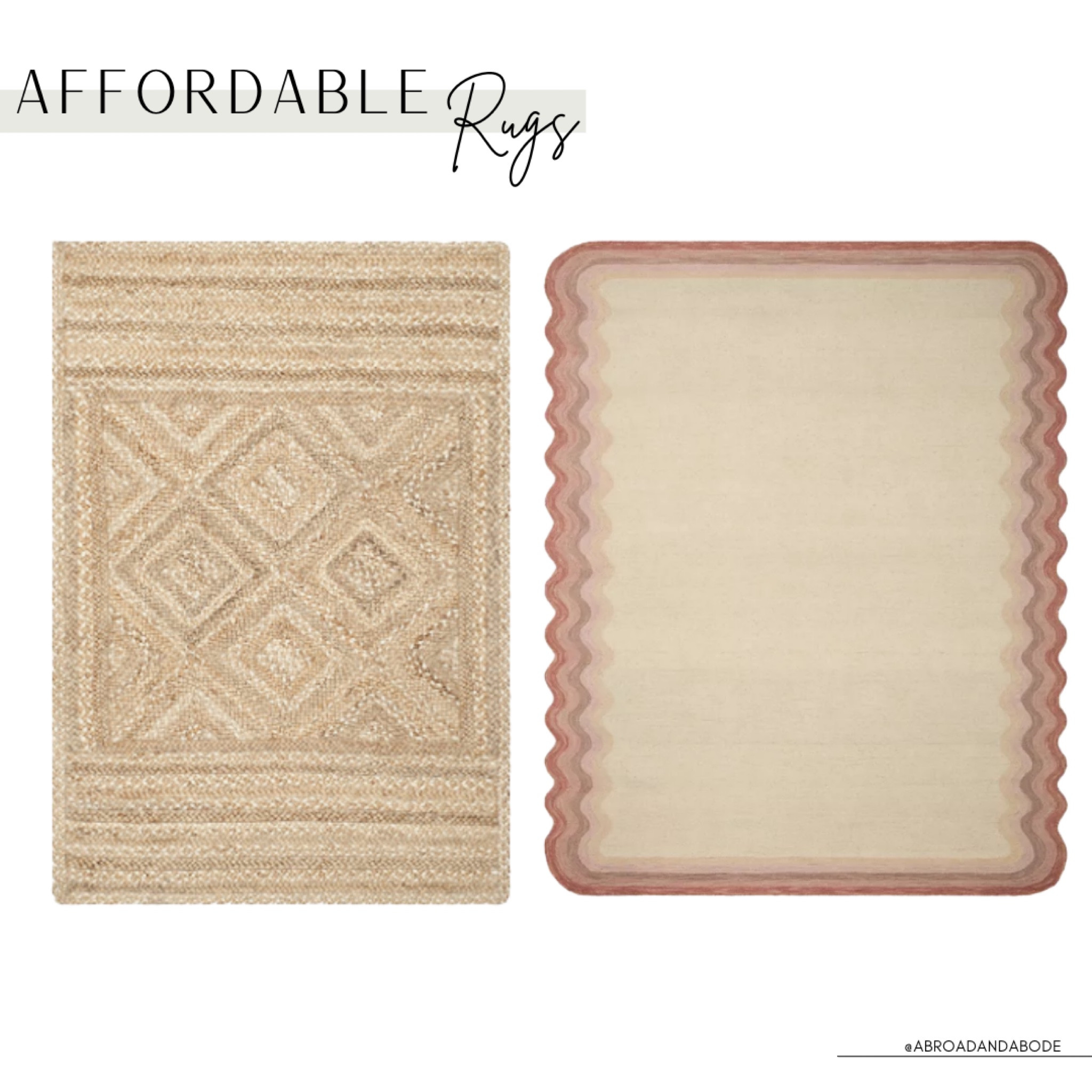 Two affordable rug options from Amazon and Urban Outfitters for around $100!

Rug, area rug, affordable rug, home decor, living room, bedroom, office, Amazon home, affordable finds, modern home, coastal style, eclectic style

#LTKunder50 #LTKhome #LTKunder100
