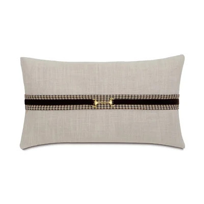 Equestrian Aiden Gold Buckle Rectangular Pillow Cover & Insert | Wayfair North America