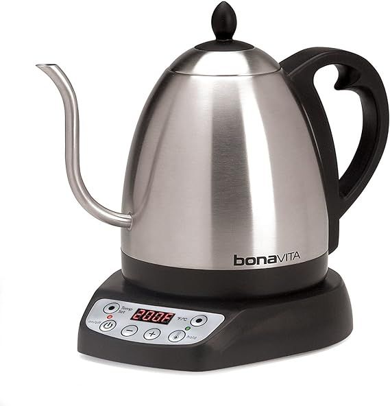 Bonavita 1L Digital Variable Temperature Gooseneck Electric Kettle for Coffee Brew and Tea Precis... | Amazon (US)