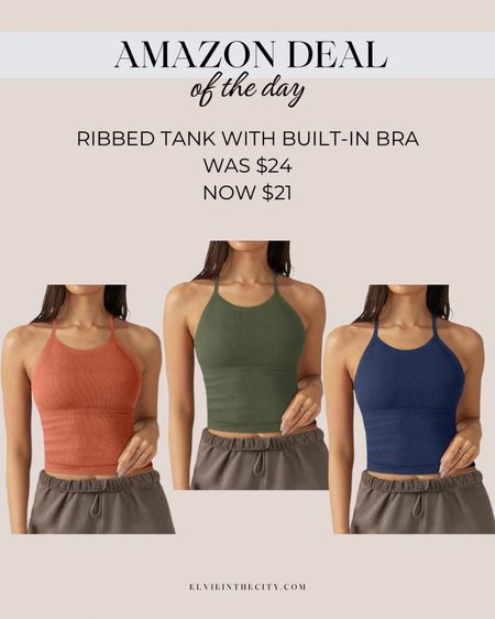 These ribbed tanks come in multiple colors and have a built-in shelf bra. Save 15% today!

Summer outfit, spring outfit, athleisure, tank top, fashion over 40

#LTKstyletip #LTKfindsunder50 #LTKsalealert