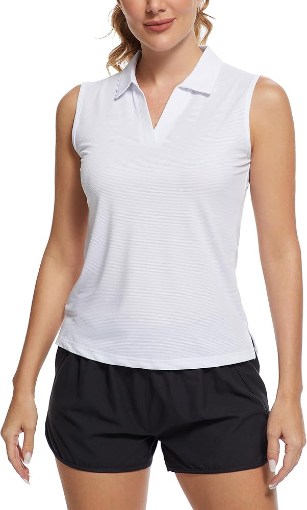 MathCat Women's Sleeveless Golf Shirts UPF 50+ Quickly Dry Tennis Polo Lightweight Sports Athleti... | Amazon (CA)