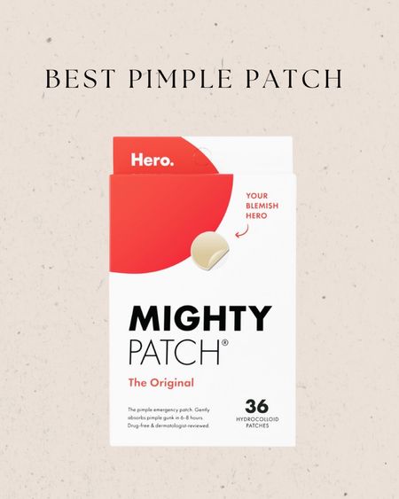 Hero pimple patch! Hydrocolloid patches work by keeping skin hydrated and clean- this helps acne heal faster & with less redness! 

#LTKFind #LTKunder50 #LTKbeauty