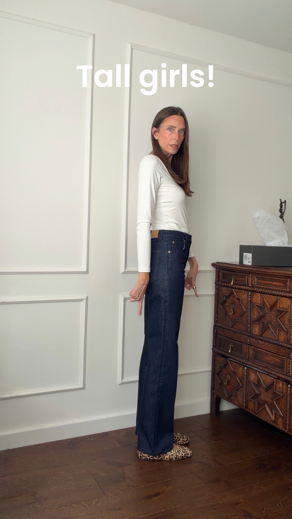 The perfect slim-leg jean. It comes in three leg lengths. I’m wearing a UK long. Xx

#LTKuk #LTKautumn #LTKjeans