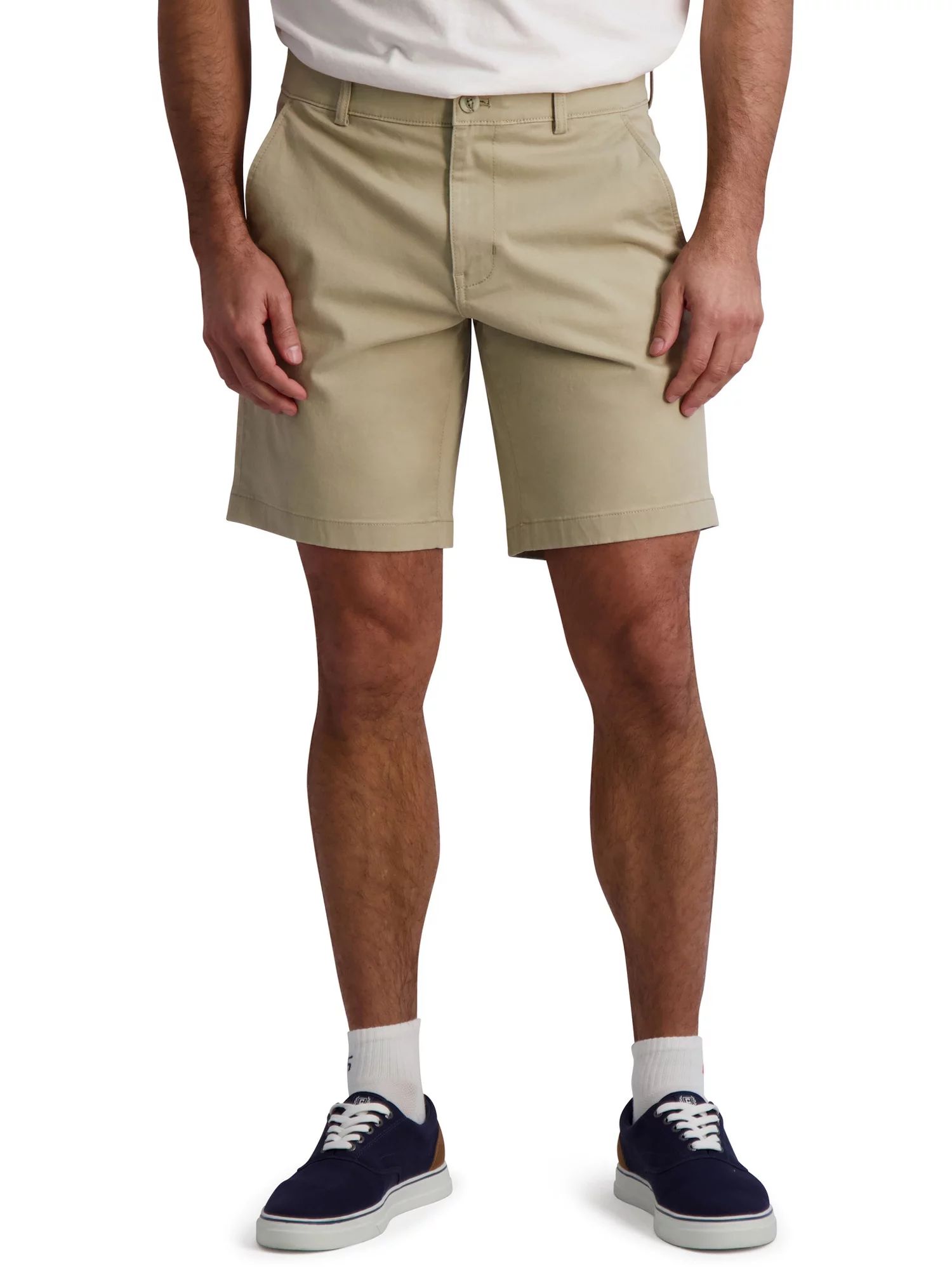 Chaps Men's Flat Front Stretch Twill Shorts, Sizes 28-42 | Walmart (US)