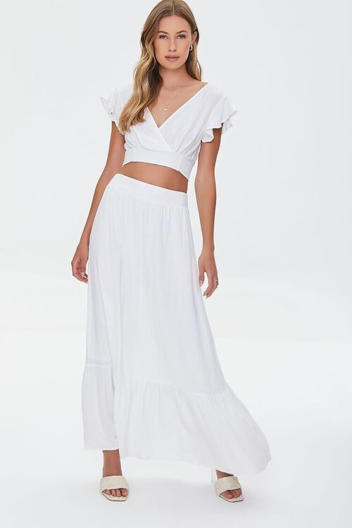 Surplice Crop Top & Skirt Set | Forever 21 | Forever 21 (US)