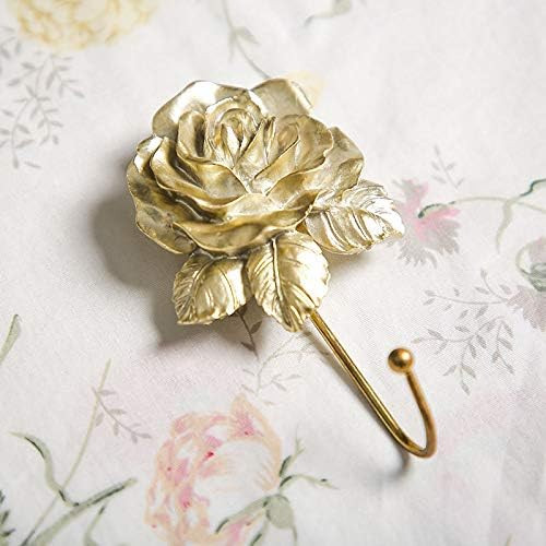 Rose Wall Hooks Coat Rack Hat Hooks Wall Mounted Cute Wall Decor- Decorative Hook 2 Pcs for Hanging  | Amazon (US)