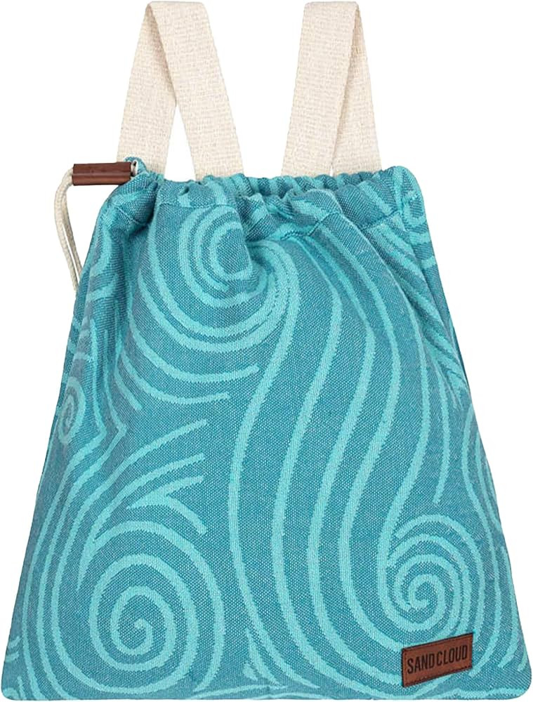 Sand Cloud Swirl Turtle Beach Towel Bag - 2-in-1 Convertible, Quick Dry, Sand Free Towel with Bui... | Amazon (US)
