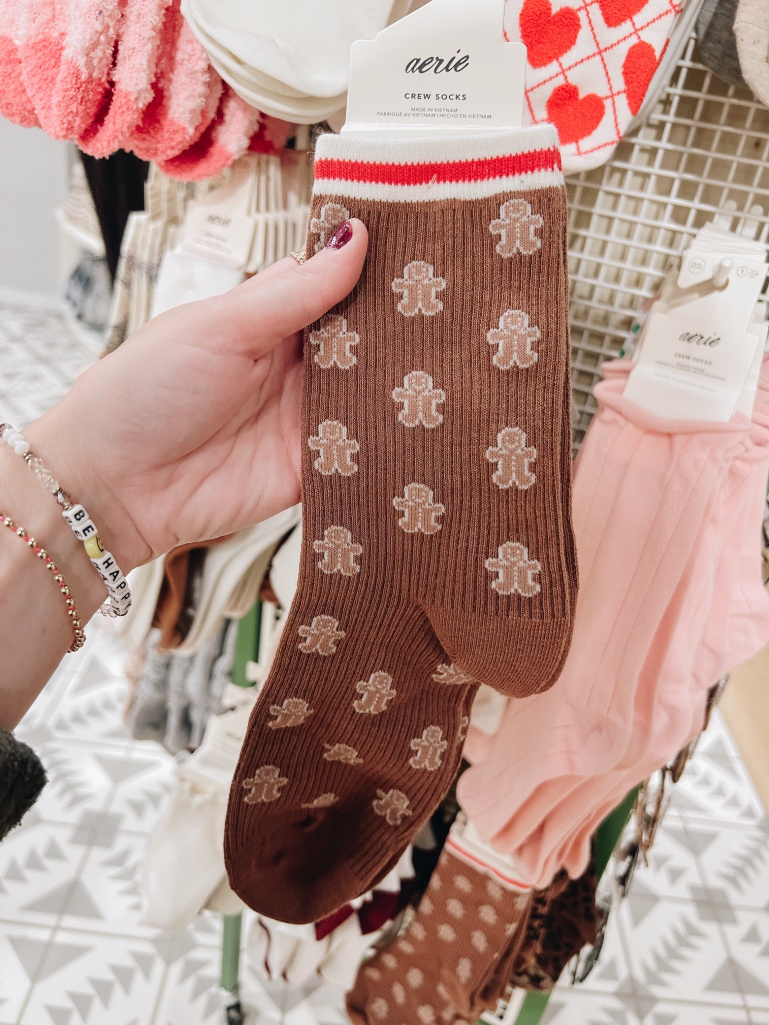 // aerie Christmas crew socks // aerie socks // aerie Christmas loungewear // Christmas lounge // holiday loungewear // 

#LTKHoliday #LTKGiftGuide #LTKSeasonal