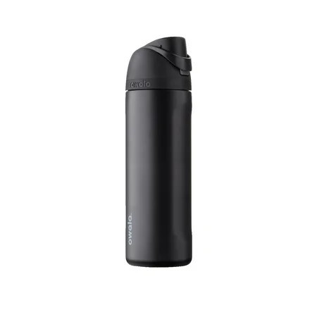 Owala FreeSip Stainless Steel Water Bottle, 24oz, Very Very Black | Walmart (US)