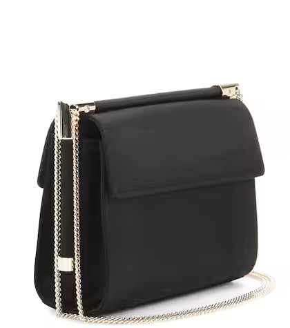 Miss Viv' Mini black satin shoulder bag | Mytheresa (INTL)