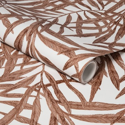 Tropical Palm Peel & Stick Wallpaper Brown - Threshold™ | Target