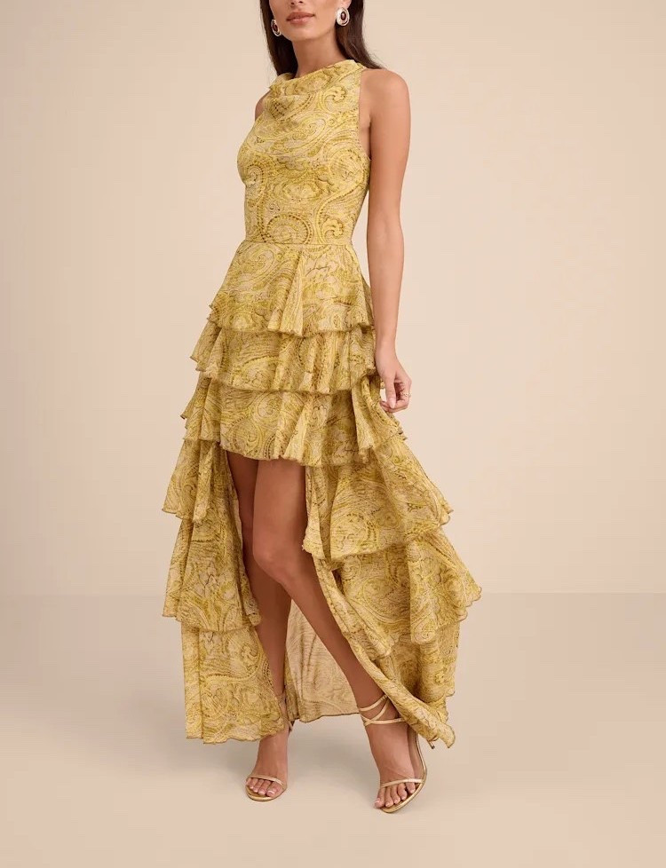 From vacation strolls to outdoor events, this yellow paisley tiered maxi dress flows beautifully with every step. Ideal for Easter, garden parties, weddings, and day dates. Under $100.

Keywords: Spring dresses, high low dress, floral high low dress, floral maxi dress, spring outfits women, Easter dresses, Easter dresses women, paisley maxi dress, yellow paisley high low dress, day date dresses, date night outfits, garden party dresses, wedding guest dresses women, spring wedding guest dress, summer wedding guest dress, mini dress, floral midi dress, floral mini dress, vacation dresses, vacation outfits women, Caribbean getaway outfits, summer vacation outfits, European vacation dresses, floral appliqué dress 


#LTKWedding #LTKTravel #LTKgrwm