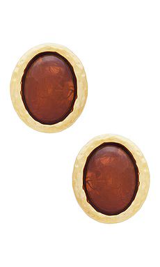 Heaven Mayhem Beverly Earrings in Brown & Gold from Revolve.com | Revolve Clothing (Global)