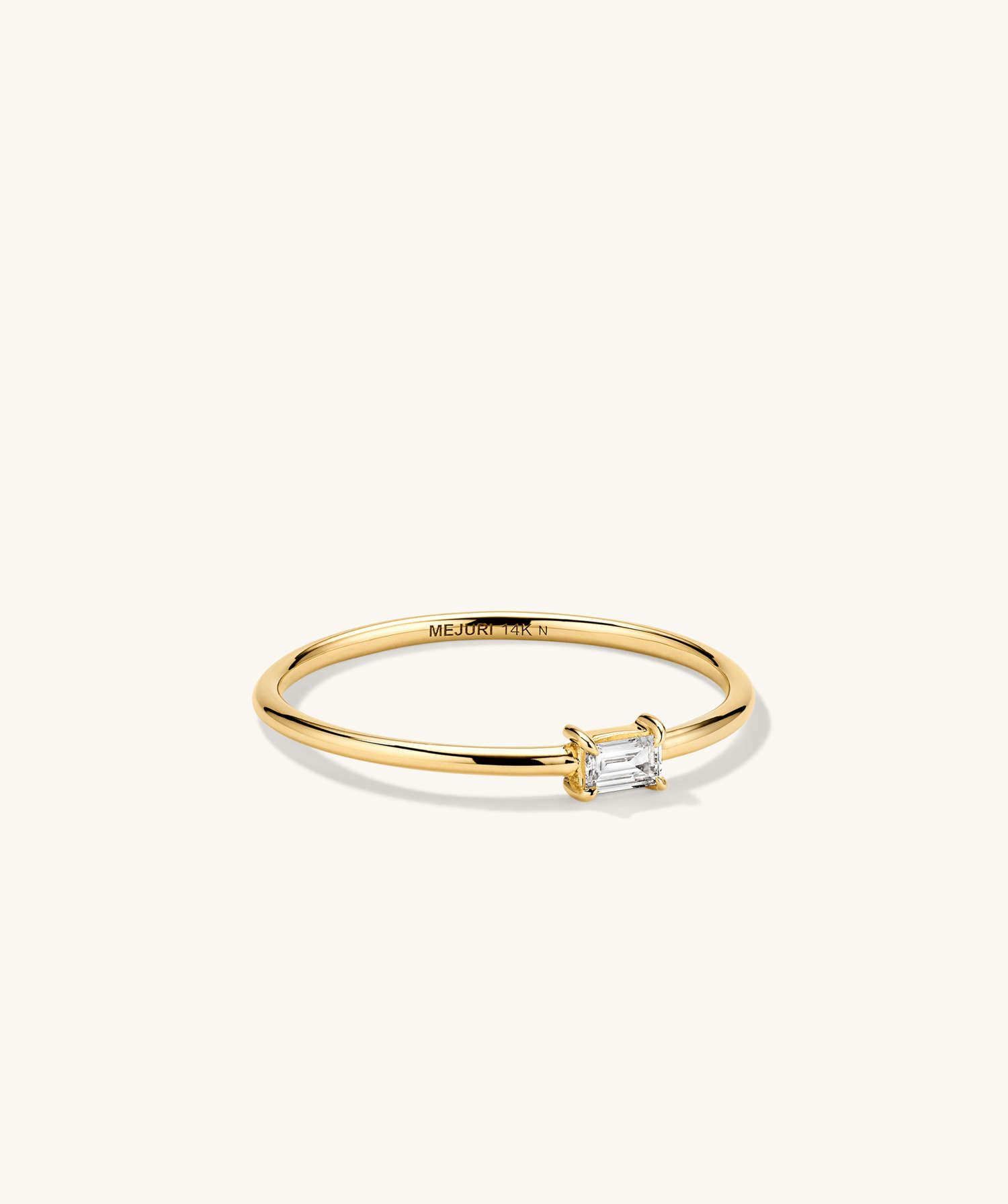 Baguette Diamond Stacker Ring | Mejuri (Global)