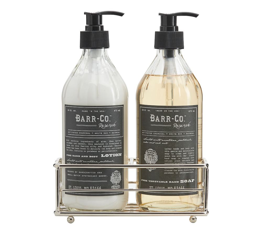 Barr-Co. Reserve Soap & Lotion Caddy Set | Pottery Barn (US)