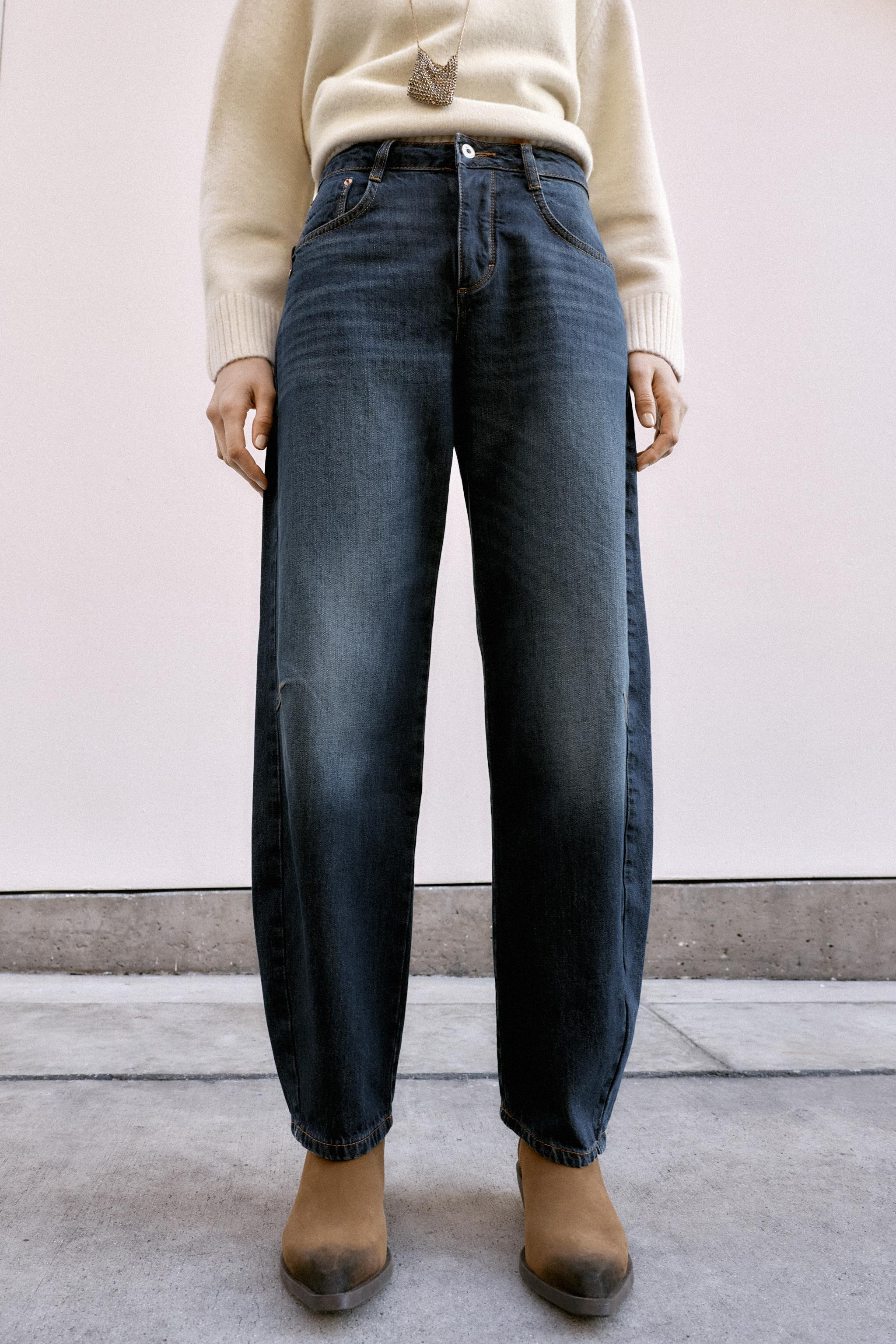 Z1975 MID-RISE BALLOON FIT JEANS | Zara Canada
