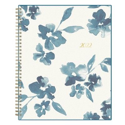 2022 Planner Weekly/Monthly 8.5"x11" Frosted Bakah Blue - Blue Sky | Target