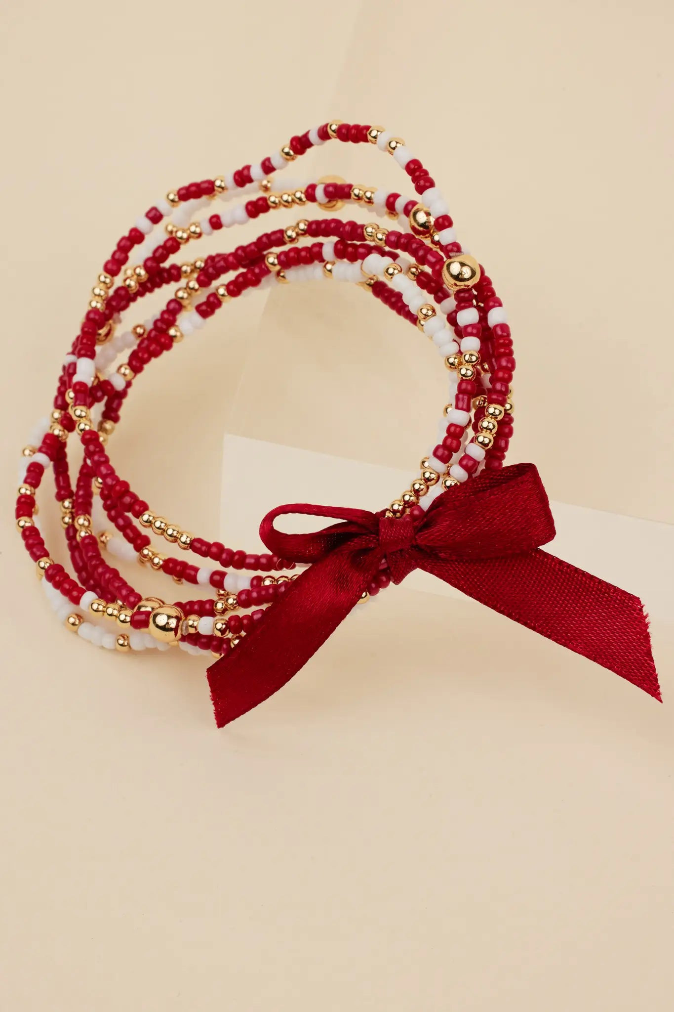 Meg Bracelets- Burgundy/White | Avara