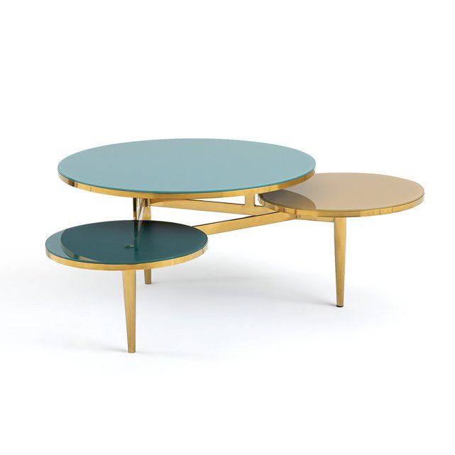 Ruben Tempered Glass Triple Coffee Table | La Redoute (UK)