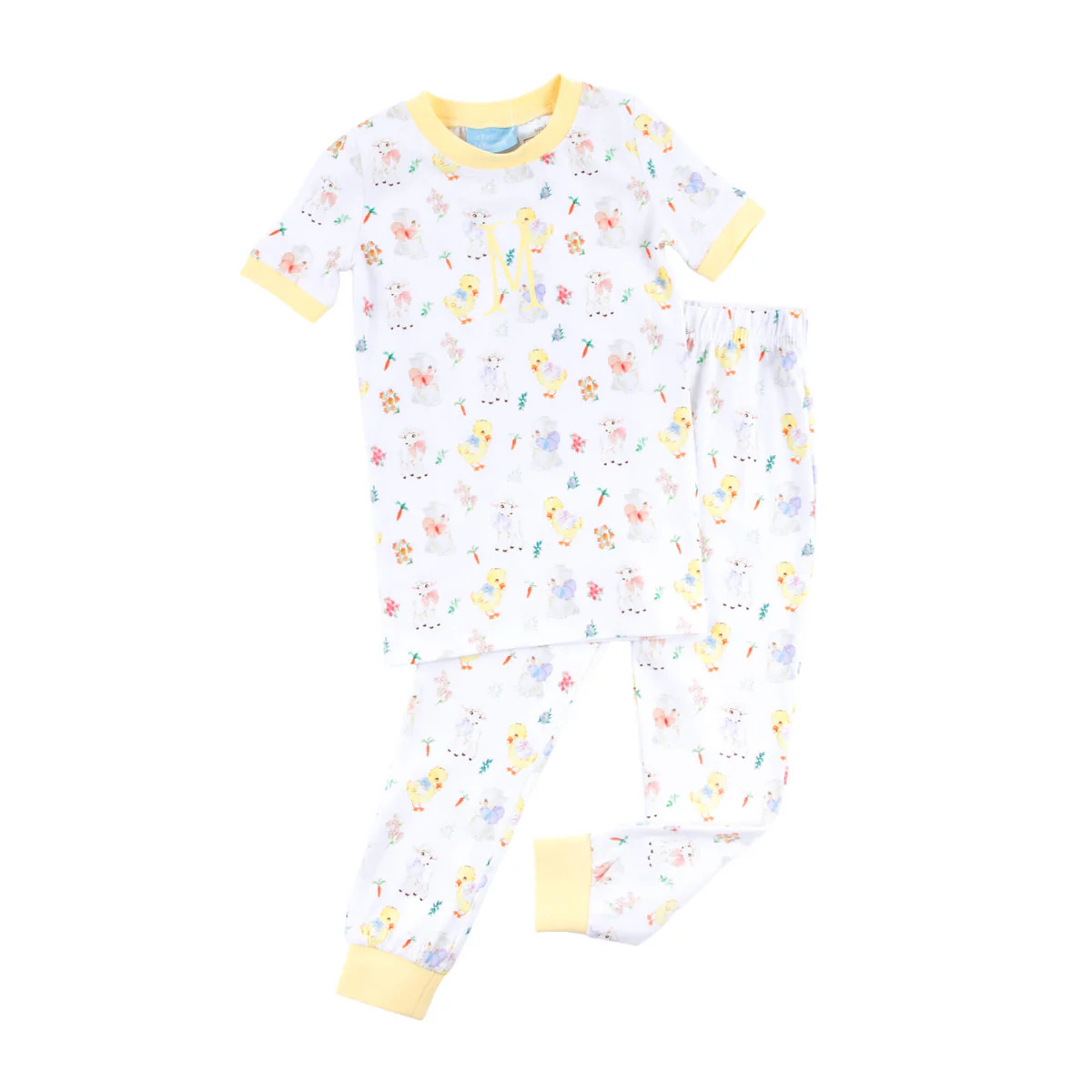Bunny & Friends Yellow Pajamas | Classic Whimsy