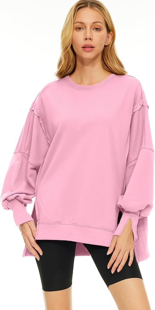 Trendy Queen Womens Oversized Crewneck Sweatshirts Hoodies Fall Outfits Fashion Teen Girls Y2k Wi... | Amazon (US)