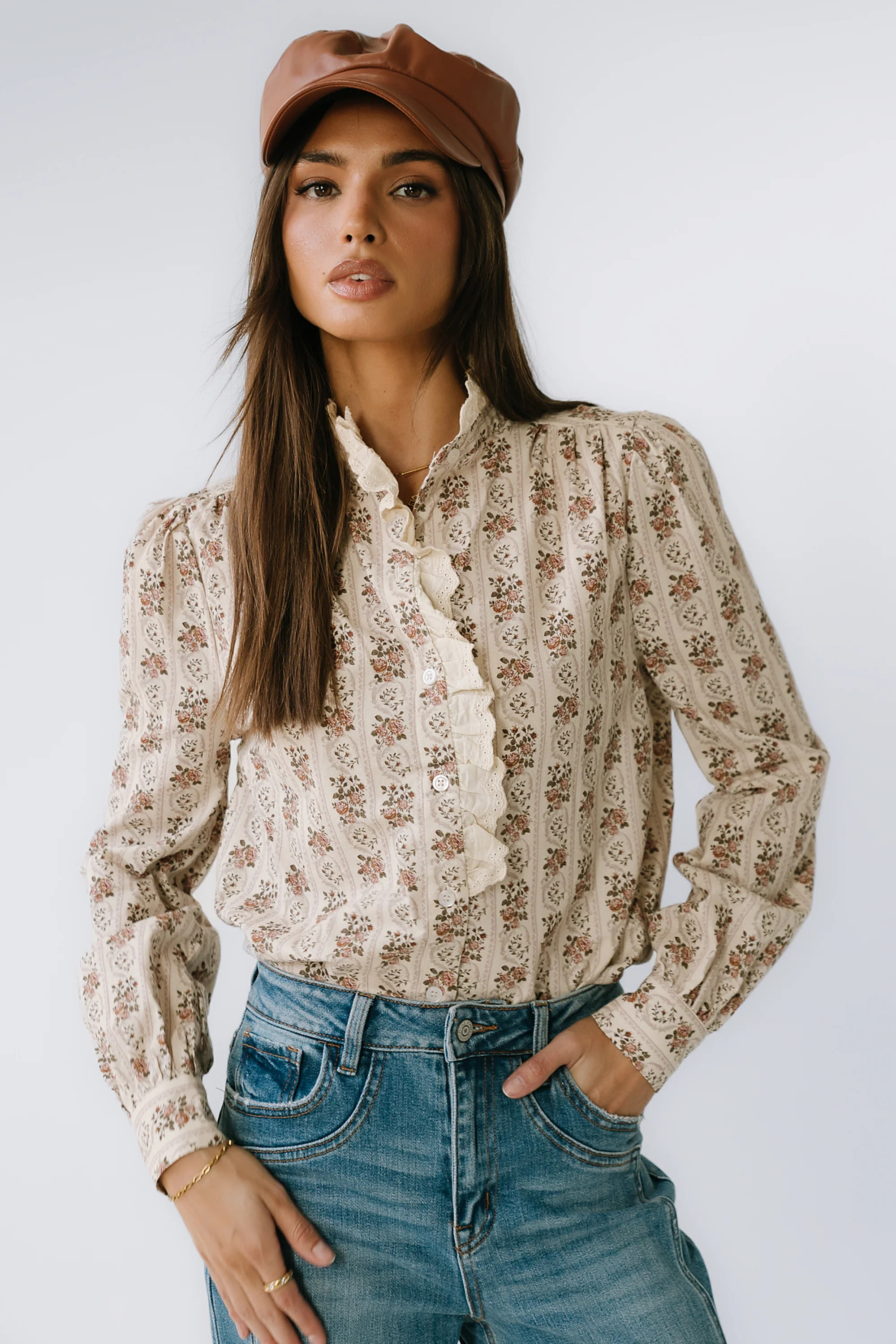 Markel Lace Trim Blouse | Böhme US