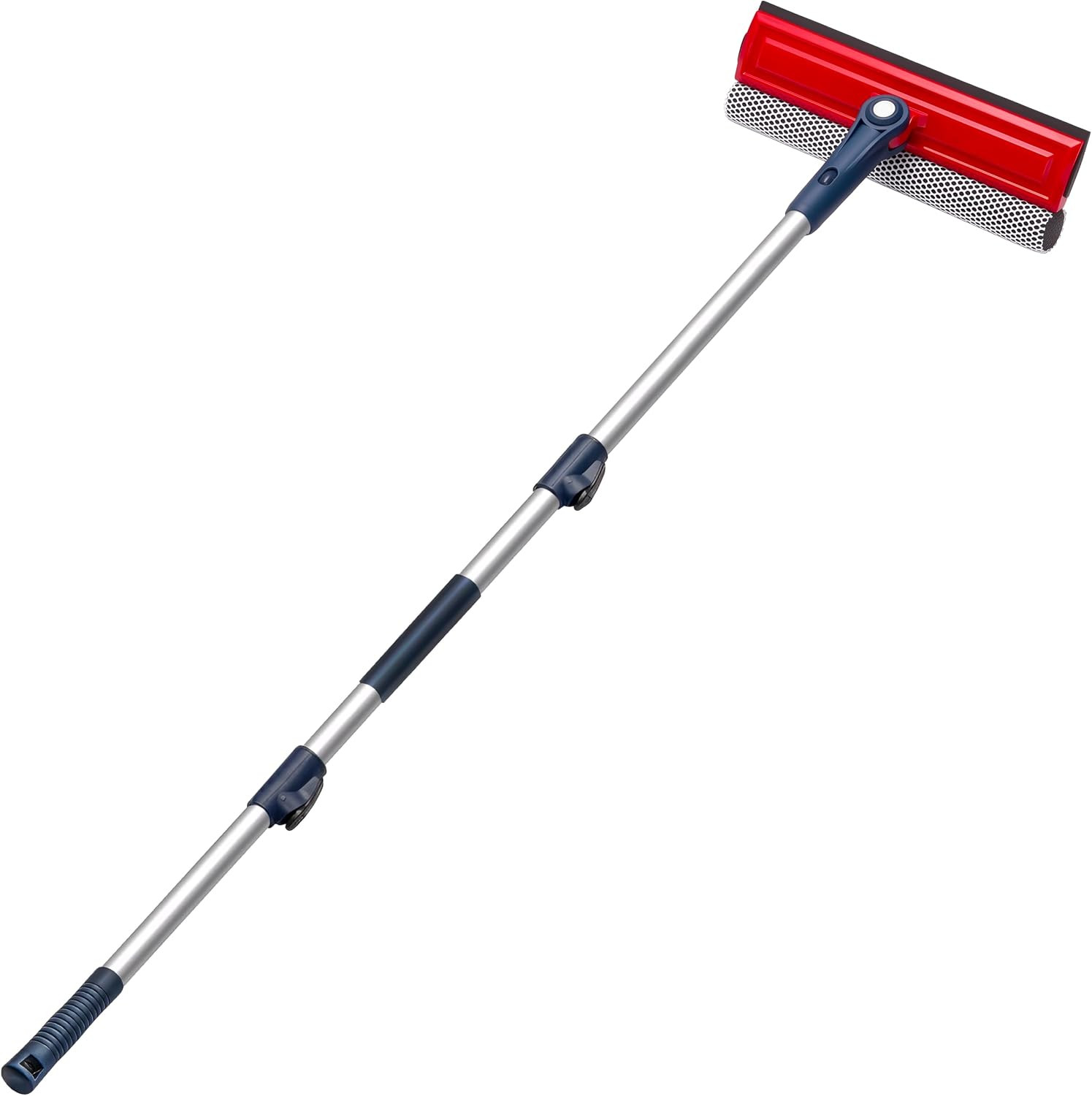 DSV Standard Professional Window Squeegee | 2-in-1 Window Cleaner Sponge and 10" Soft Rubber Strip with Extension Pole 50 Inch & 127 cm | Adjustable to Clean from Multiple Angles | Amazon (US)