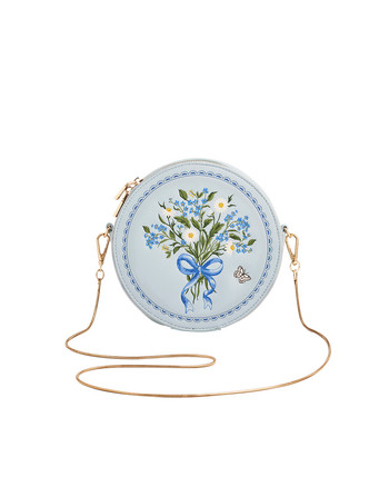 Isabel Floral Bow Embroidered Circle Purse | Nordstrom