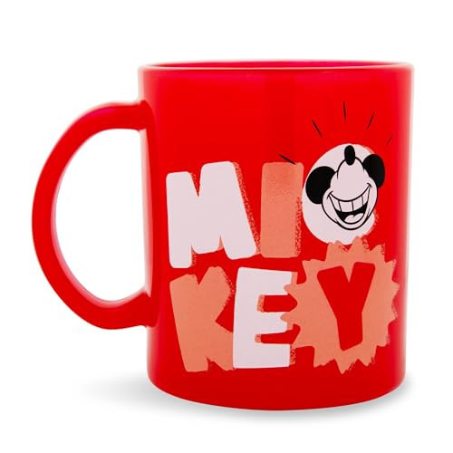 Disney Mickey Mouse Thumbs-Up Glass Mug | Clear Coffee Cup For Tea, Espresso, Cocoa | Holds 18 Ounces | Amazon (US)