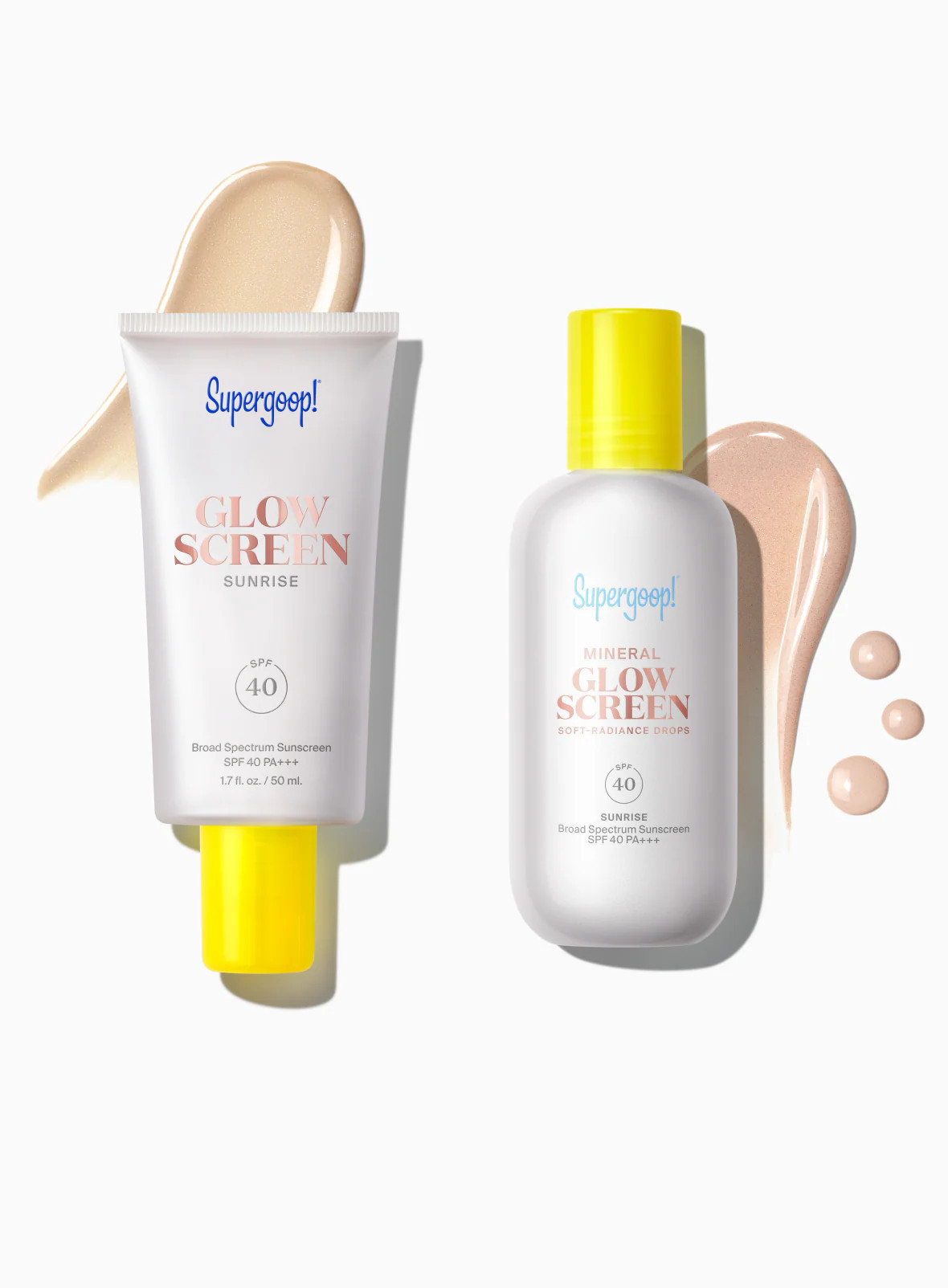 Way to Glow SPF Set Sunscreen Sunrise / Dawn Supergoop! | Supergoop