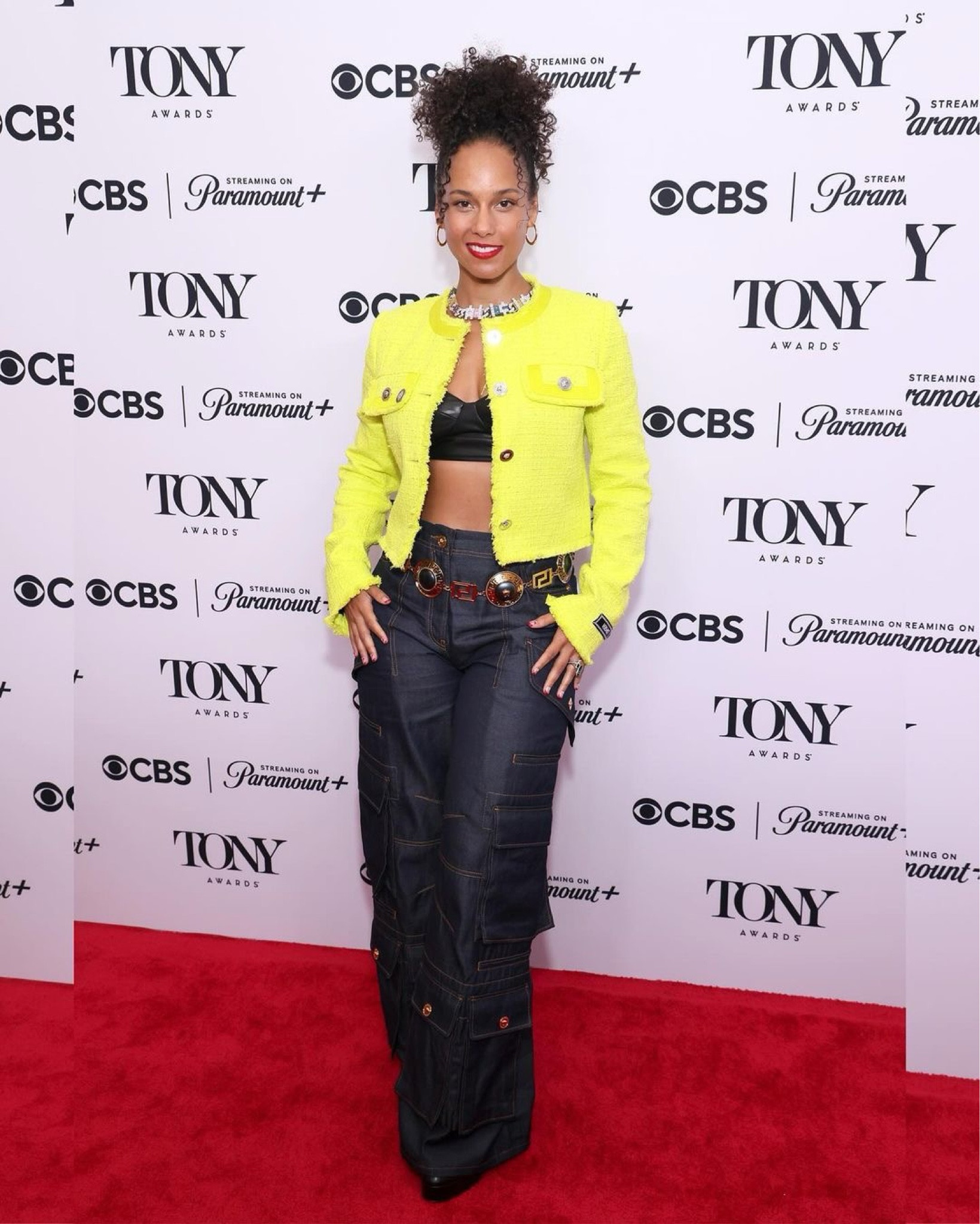 Alicia Keys in Versace 