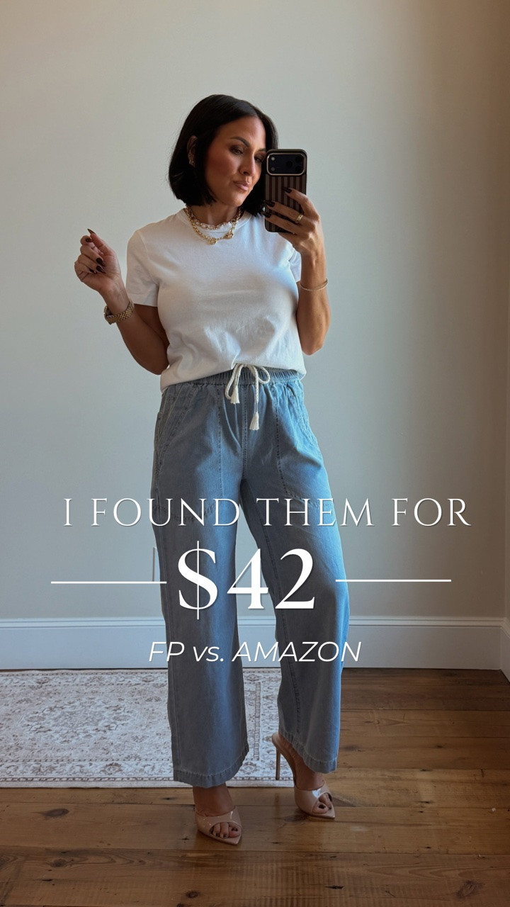 Your Amazon Bestie has been busy 😂🤝🏼

I’ve loved my Free People pair for TWO years, so trust me when I say I wasn’t looking to replace them. But $98 vs $42?! And the Amazon pair is 80% cotton?!

Basically… two colors are coming home for less than the price of one. The math is mathing and I did my job. 😂