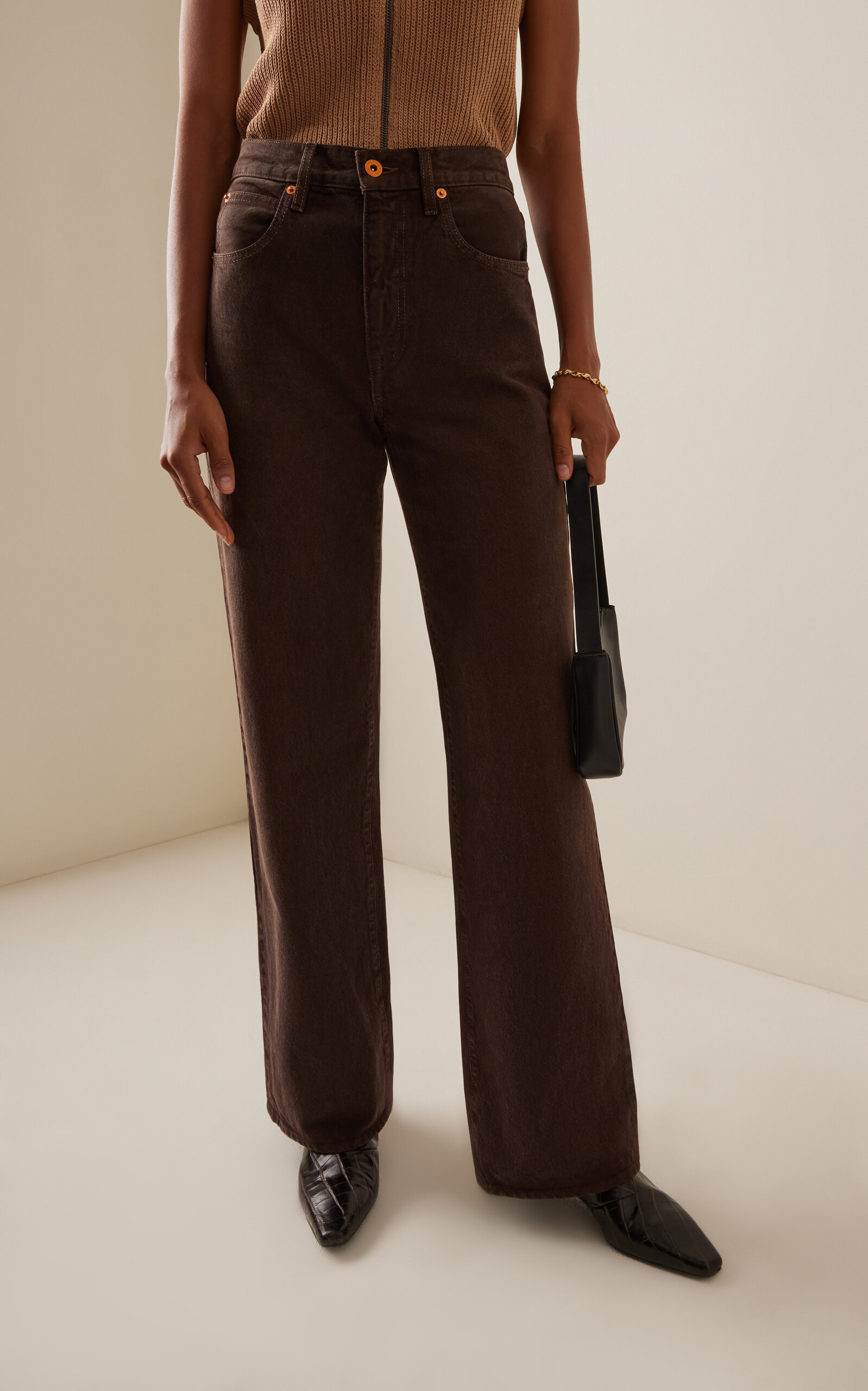 Grace Rigid High-Rise Wide-Leg Jeans | Moda Operandi (Global)