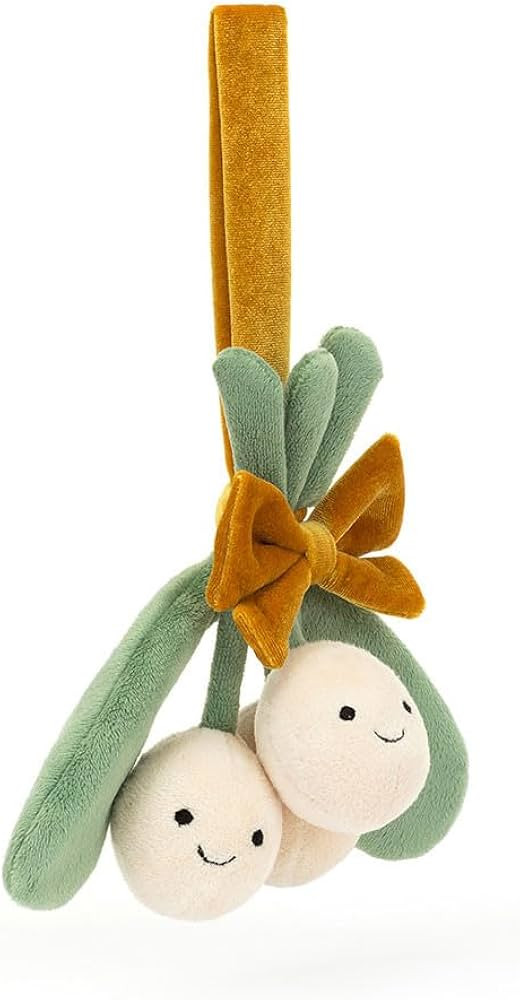 Jellycat Amuseables Mistletoe Stuffed Toy, 7.5 inches | Christmas Decorations Plush Décor | Amazon (US)