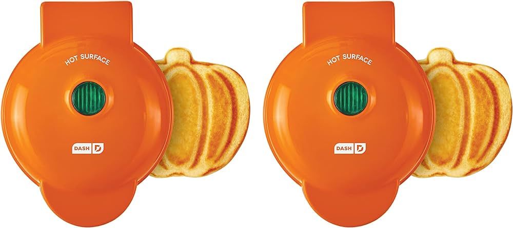 Dash Mini Waffle Maker (2 Pack) for Individual Waffles Hash Browns, Keto Chaffles with Easy to Cl... | Amazon (US)