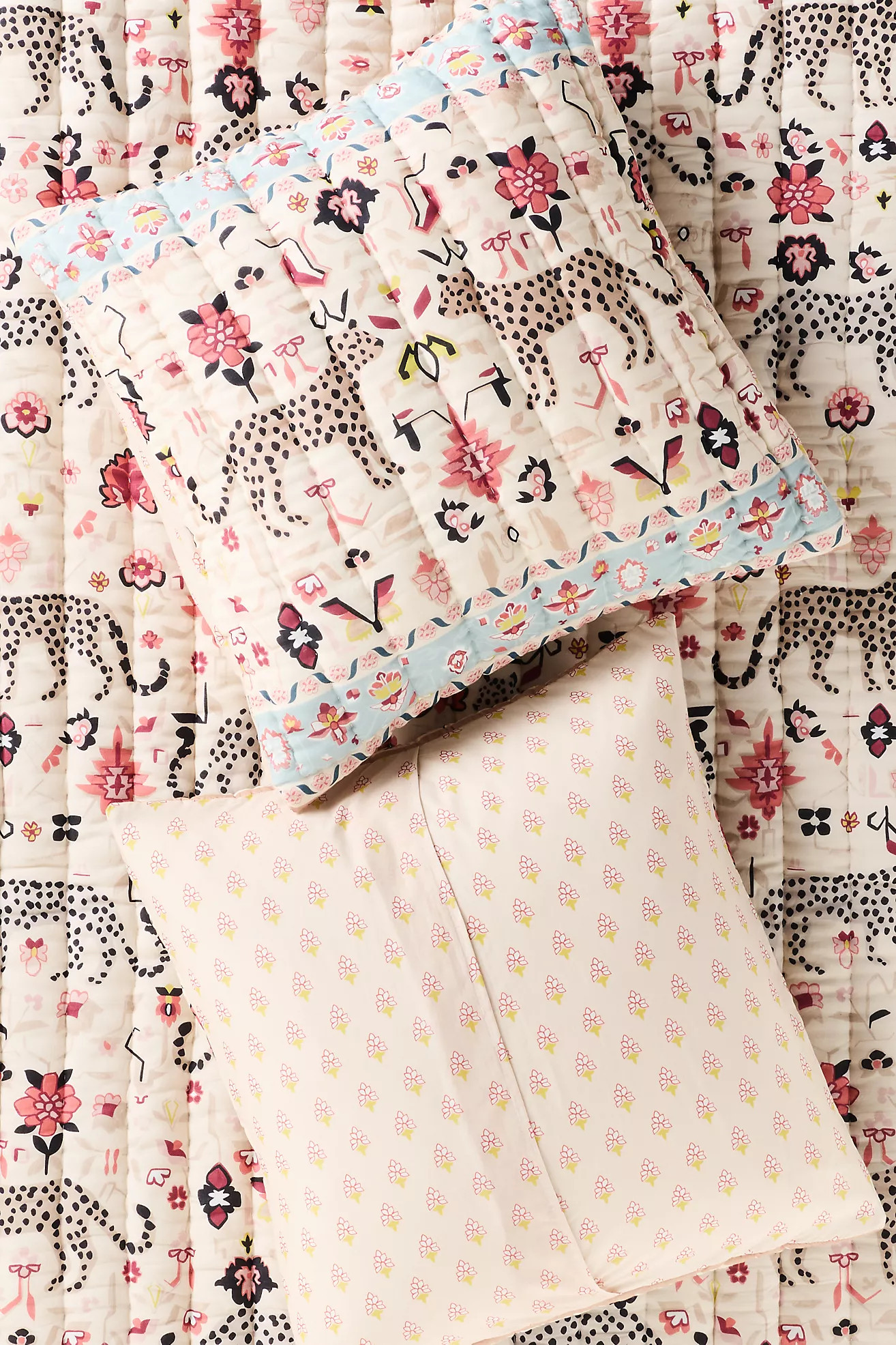 Cotton Voile Printed Euro Sham | Anthropologie (US)