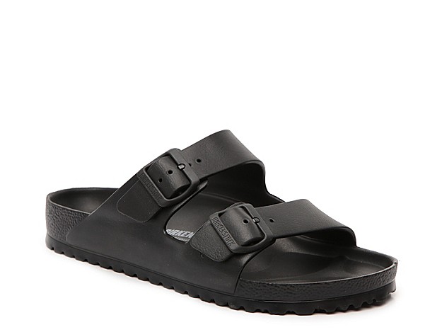 Birkenstock Essentials Arizona Slide Sandal - Men's - Black | DSW