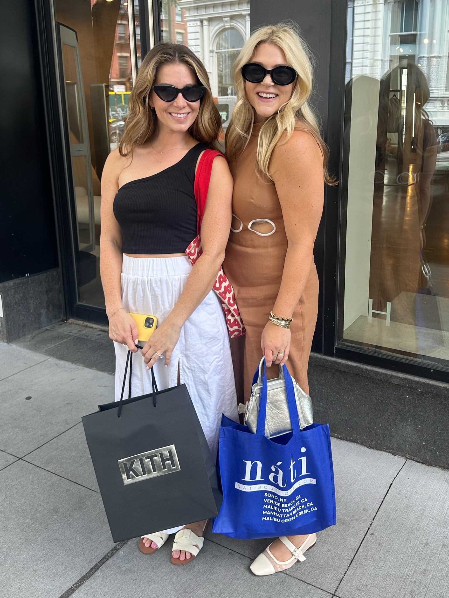 Girls day. Lady day. Lady dress. NYC girls day. Shopping day. Linen dress. Dillards style. Outfit inspo. Fashion inspo  