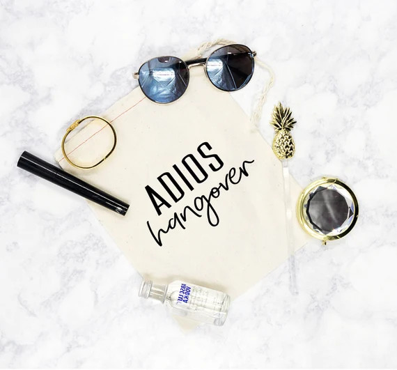 Adios Hangover Party Favor Bag, Bachelorette Party Favor, Bachelorette gift, Bachelorette Party G... | Etsy (US)