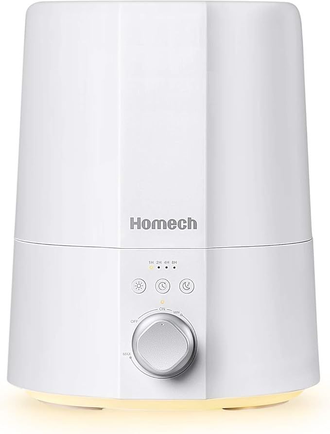 Homech Ultrasonic Cool Mist Humidifier, Essential Oil Diffuser with 2.5L Water Tank, 4 Timer Sett... | Amazon (US)