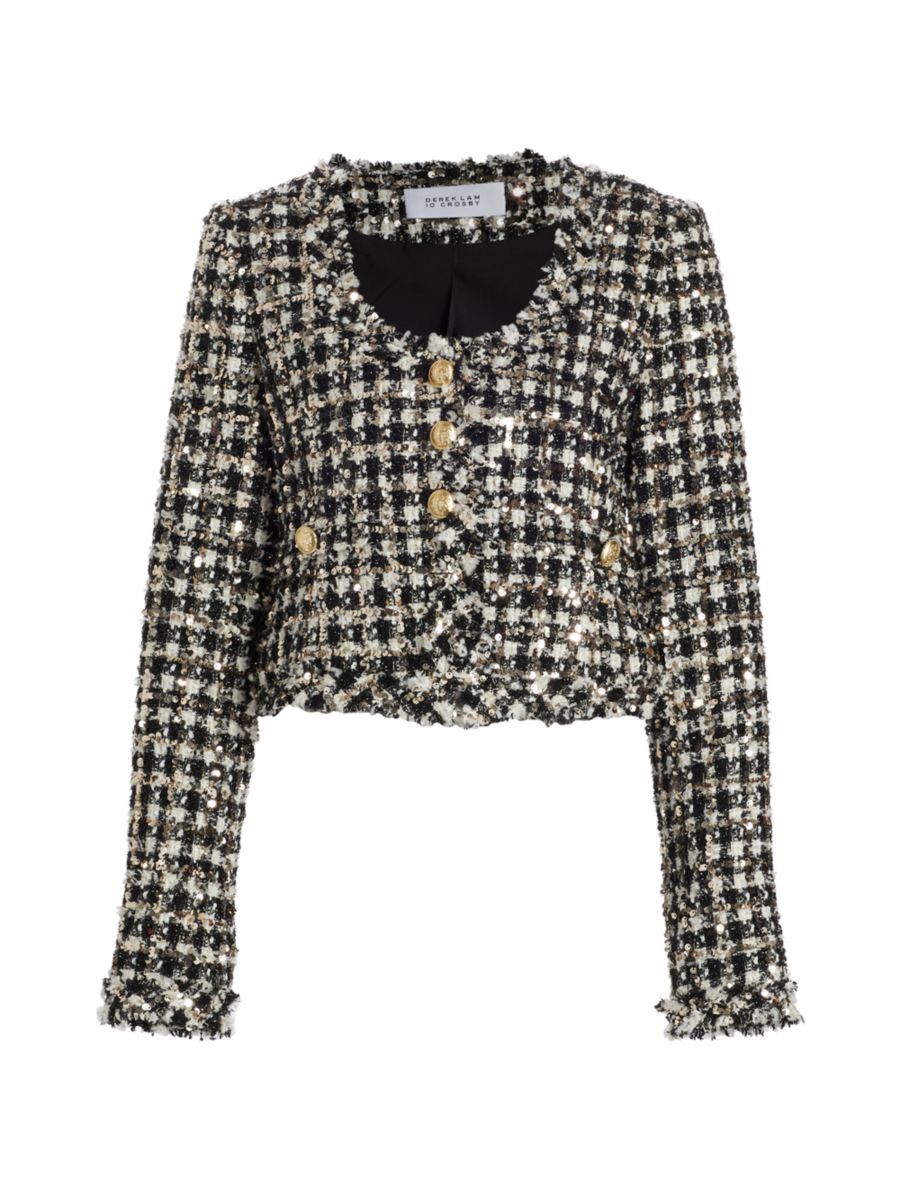 Derek Lam 10 Crosby Jacqueline Tweed Cropped Jacket | Saks Fifth Avenue